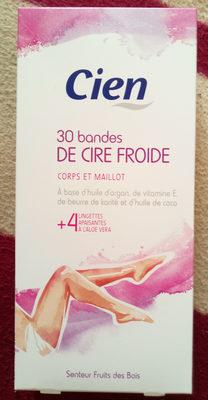 30 bandes de cire froide corps et maillot