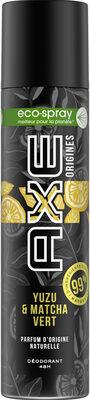 Axe Déodorant Éco-Spray Origines Yuzu & Matcha Vert 85ml
