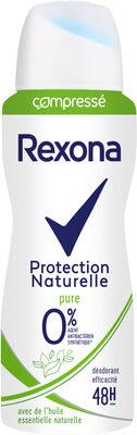 Rexona Déodorant Femme Spray Antibactérien Protection Naturelle Pure 48H 100ml