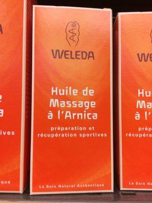 Huile de massage à l'arnica