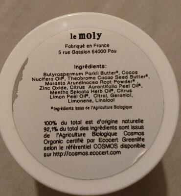 Déodorant crème menthe citron vert