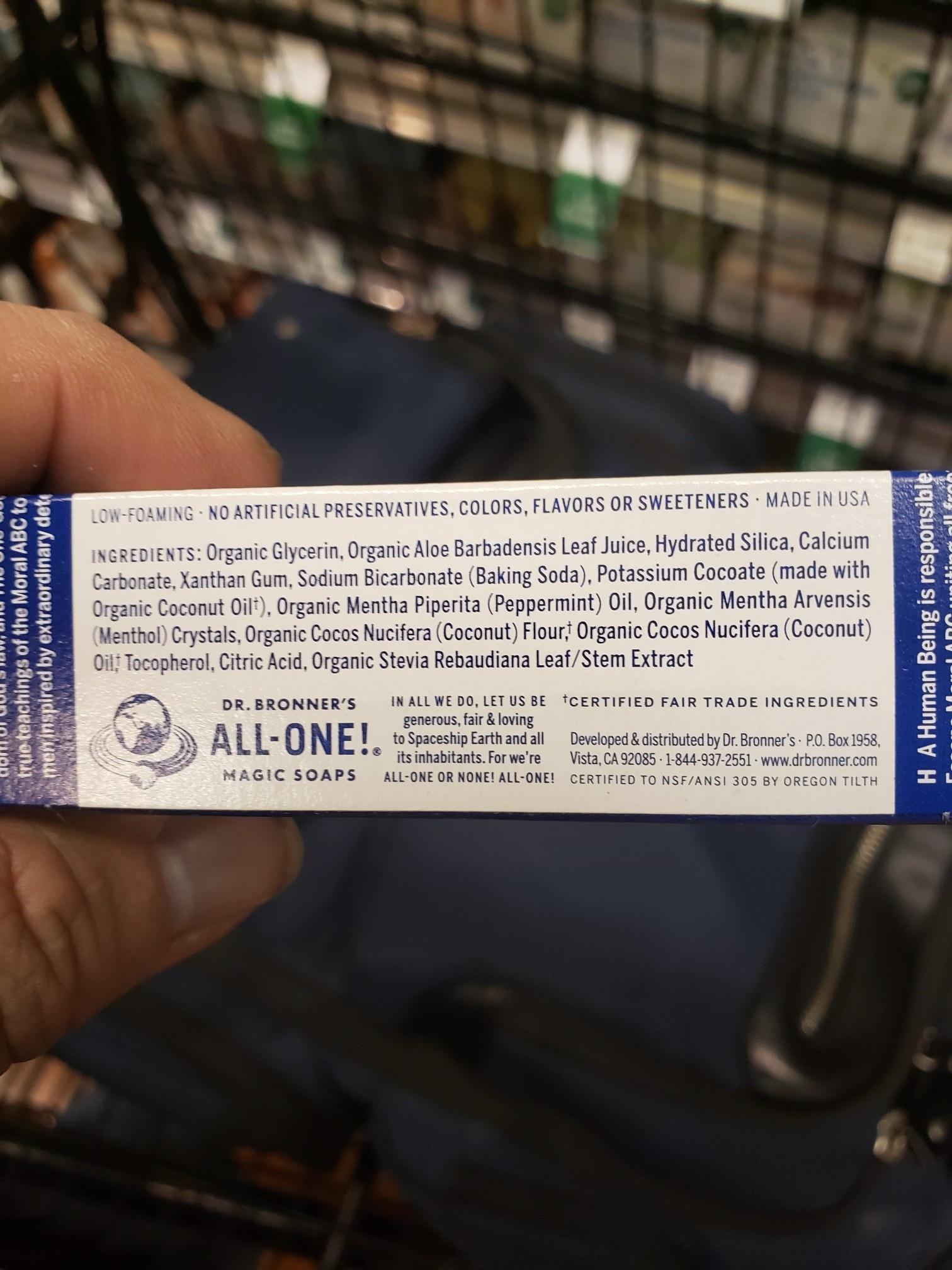 Dr Bronners ToothPaste