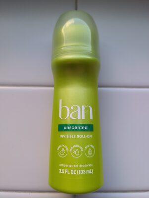 ban unscented invisible roll-on