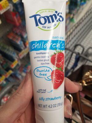 Children's fluoride free toothpaste