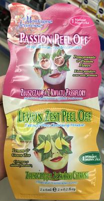 Passion peel off + lemon zest peel off