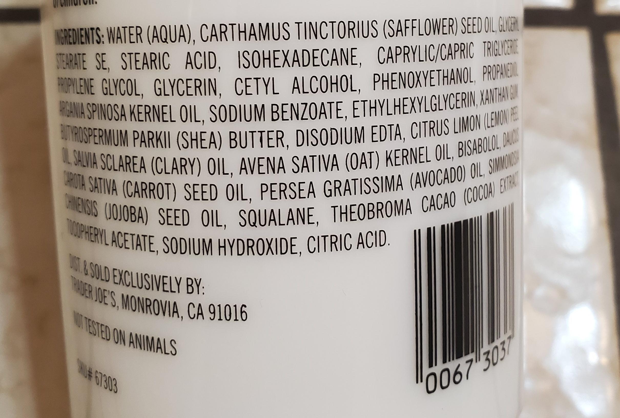 Trader Joe's Hand & Body Cream