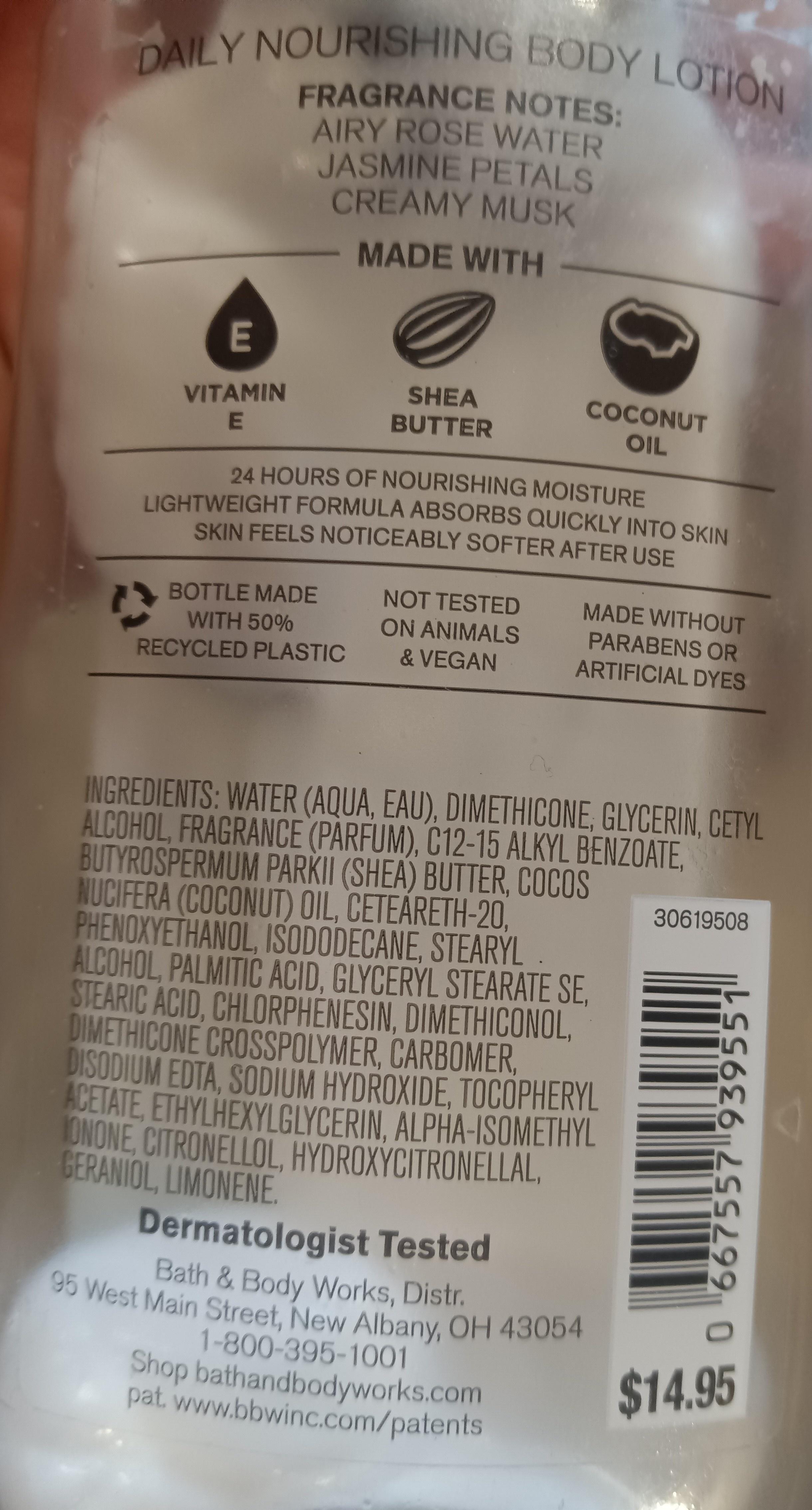 daily nourishing body lotion