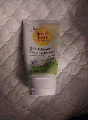 2 in 1 diaper cream and powder burts bees baby