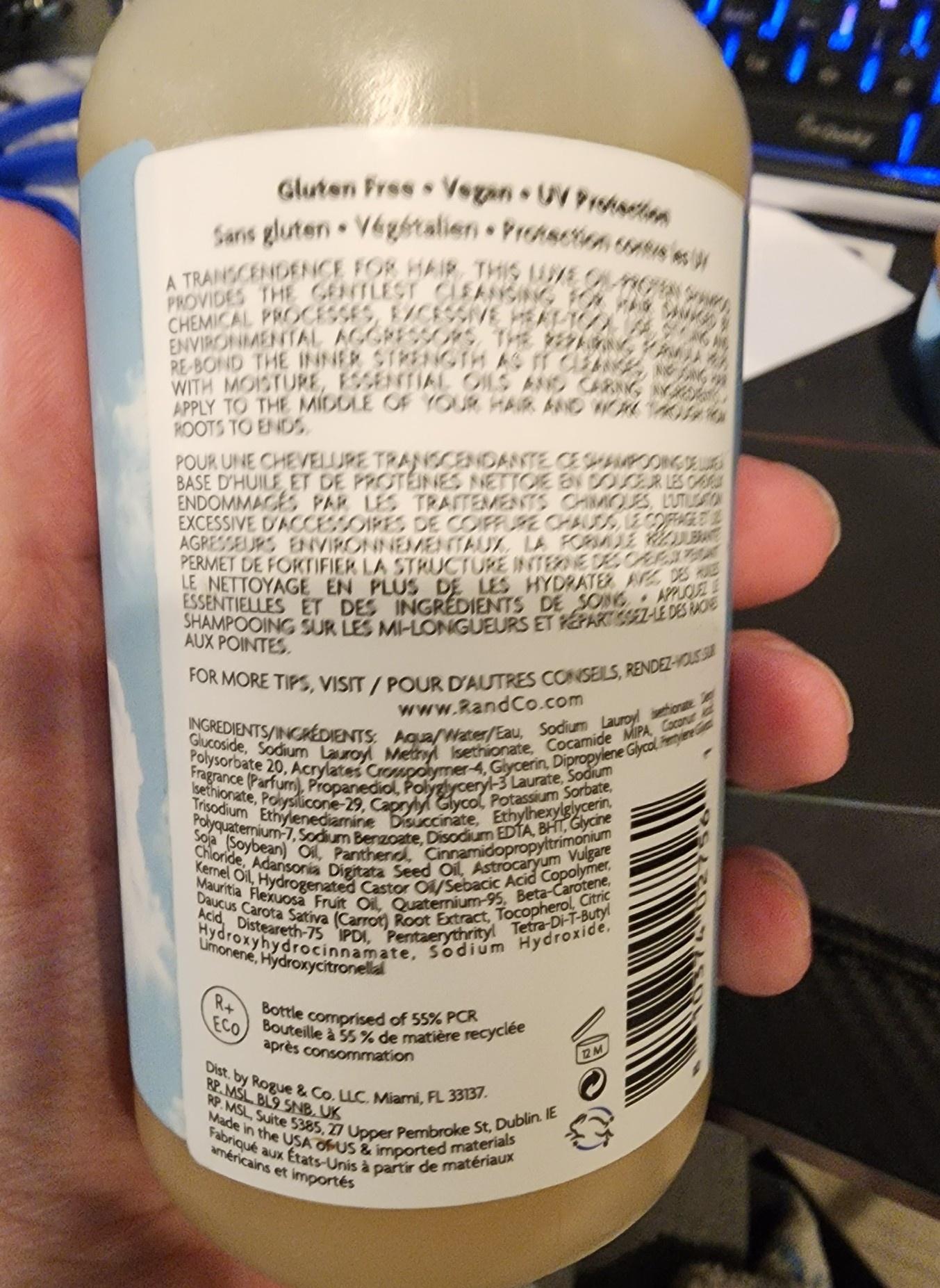 On A Cloud Baobab Oil Repair Shampoo