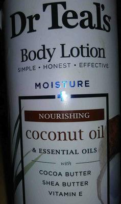 Dr. teals body lotion. coconut oil