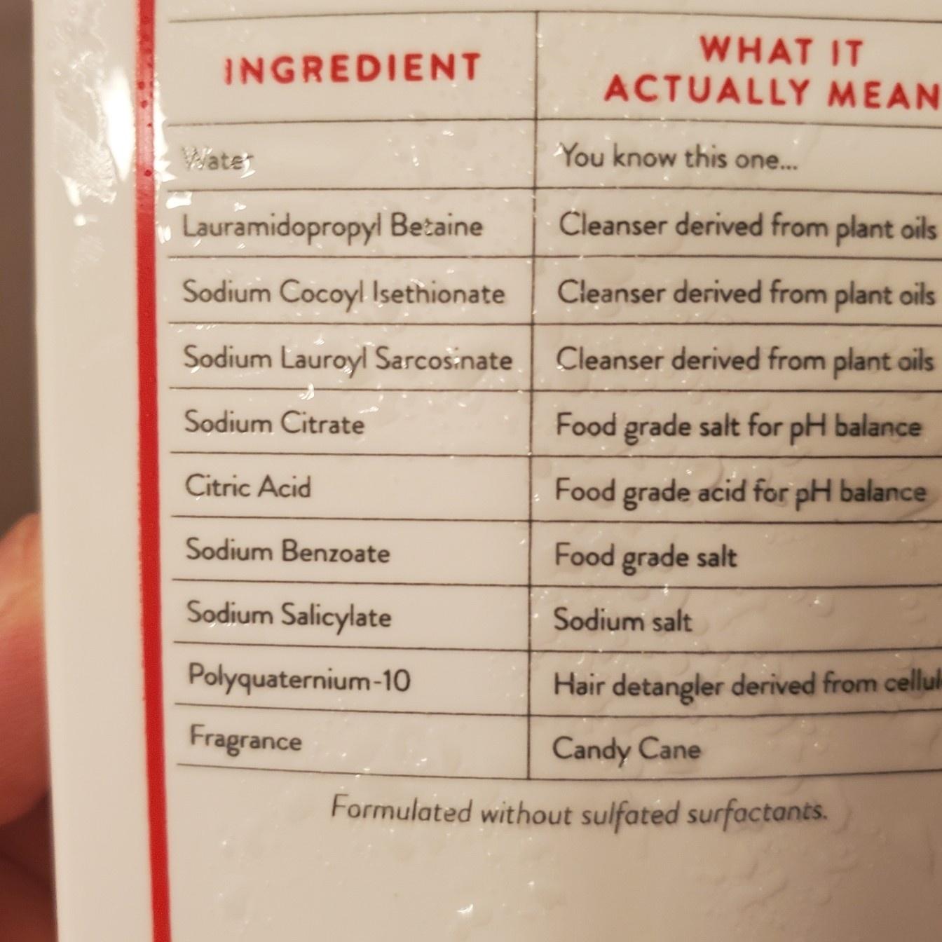 Native Candy Cane Shampoo