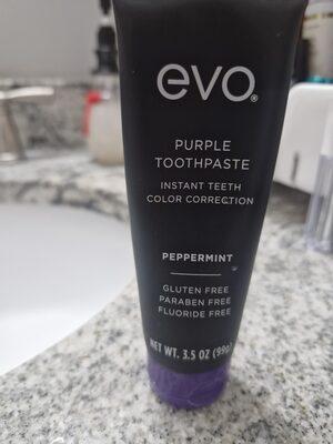 Evo purple toothpaste