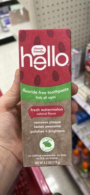 naturally friendly hello fluoride free toothpaste kids