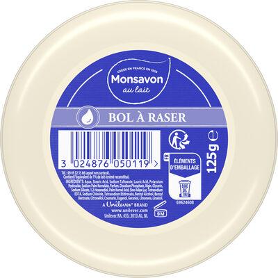 Monsavon Bol à Raser Pour Rasage Traditionnel 125g