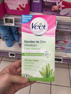 Bandes de cire froide, peaux sèches