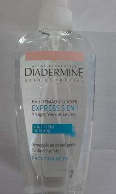 Eau Démaquillante Express 3 en 1 Visage, Yeux et Lèvres