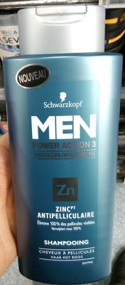 Men Power Action 3 Zinc Antipelliculaire