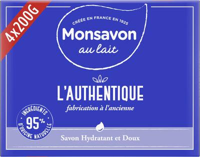 Monsavon Savon Lavant Antibactérien L'Authentique 4x200g