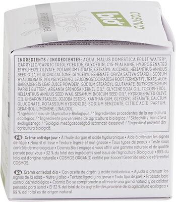 Crème Anti-âge jour bio à l'huile d'Argan et acide hyaluronique