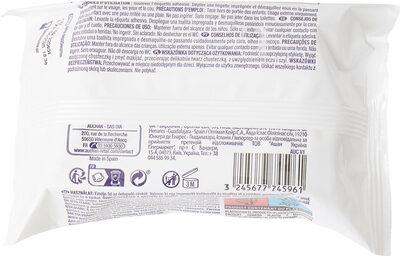 25 lingettes démaquillantes visage et yeux