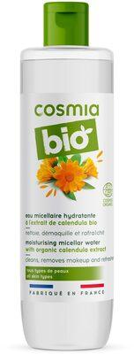 Cosmia cosmos bio - eau micellaire hydratante - à l'extrait de calendula bio - tous types de peaux - 250 ml