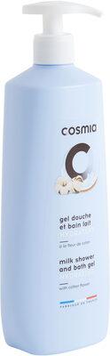 Gel douche et bain lait hydratant à la fleur de coton