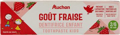 Auchan kids dentifrice fraise tube 2 + - 50ml