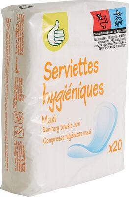 Serviettes hygiéniques Maxi Jour