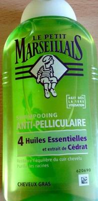 Shampooing anti pellliculaire 4 huiles essentielles et extrait de cédrat cheveux gras