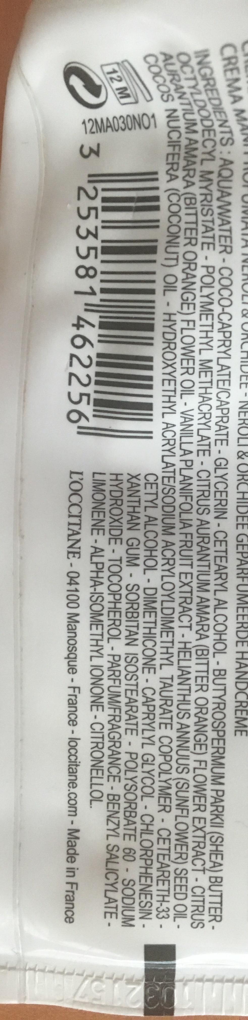 Néroli & Orchidée - Crème Mains - 30 ML - L'occitane En Provence