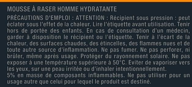 Mousse à raser hydratante by U