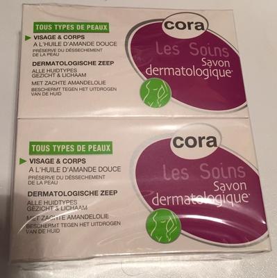 Savon dermatologique visage & corps à l'huile d'amande douce