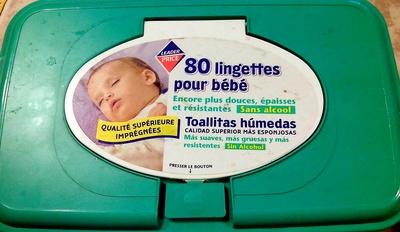80 lingettes pour bébé