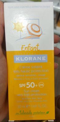 Crème solaire Enfant SPF 50+ Peaux sensibles & Visage