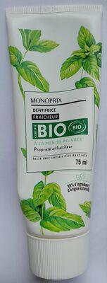 Dentifrices fracheur  la menthe poivree