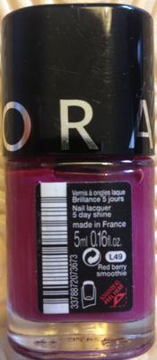 Vernis à ongles Brillance 5 jours L49