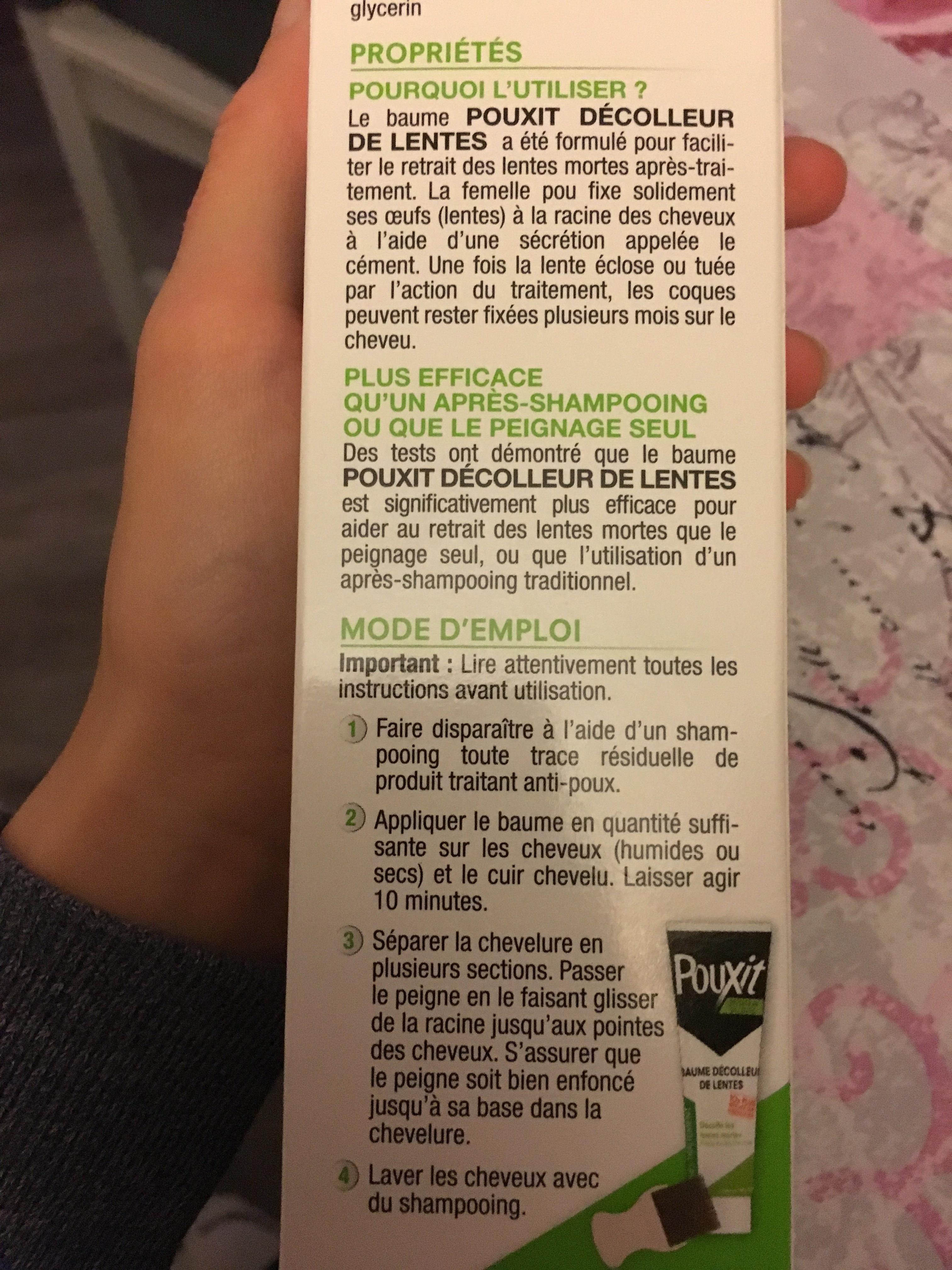 Pouxit Baume Décolleur De Lentes