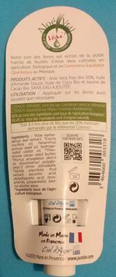 soin lèvres aloé véra 50% bio & équitable