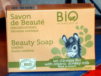 Savon de beauté  Verveine exotique Lait d'ânesse bio