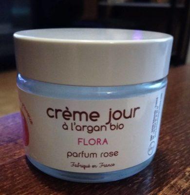 Flora : crème jour à l'argan bio parfum rose