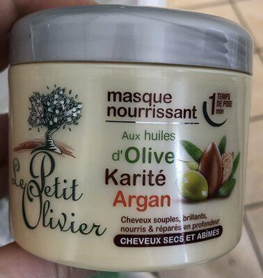 Masque nourrissant aux huiles d'olive, karité, argan
