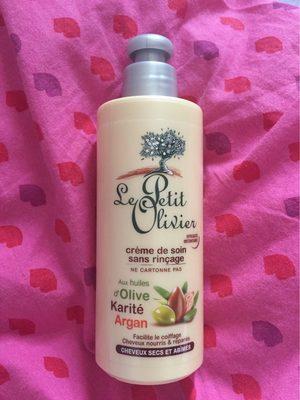 Crème De Soin Sans Rinçage Aux Huiles D'olive, Karité Argan - Cheveux Secs Et Abîmés