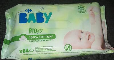 lingettes 100 % coton bio Carrefour Baby