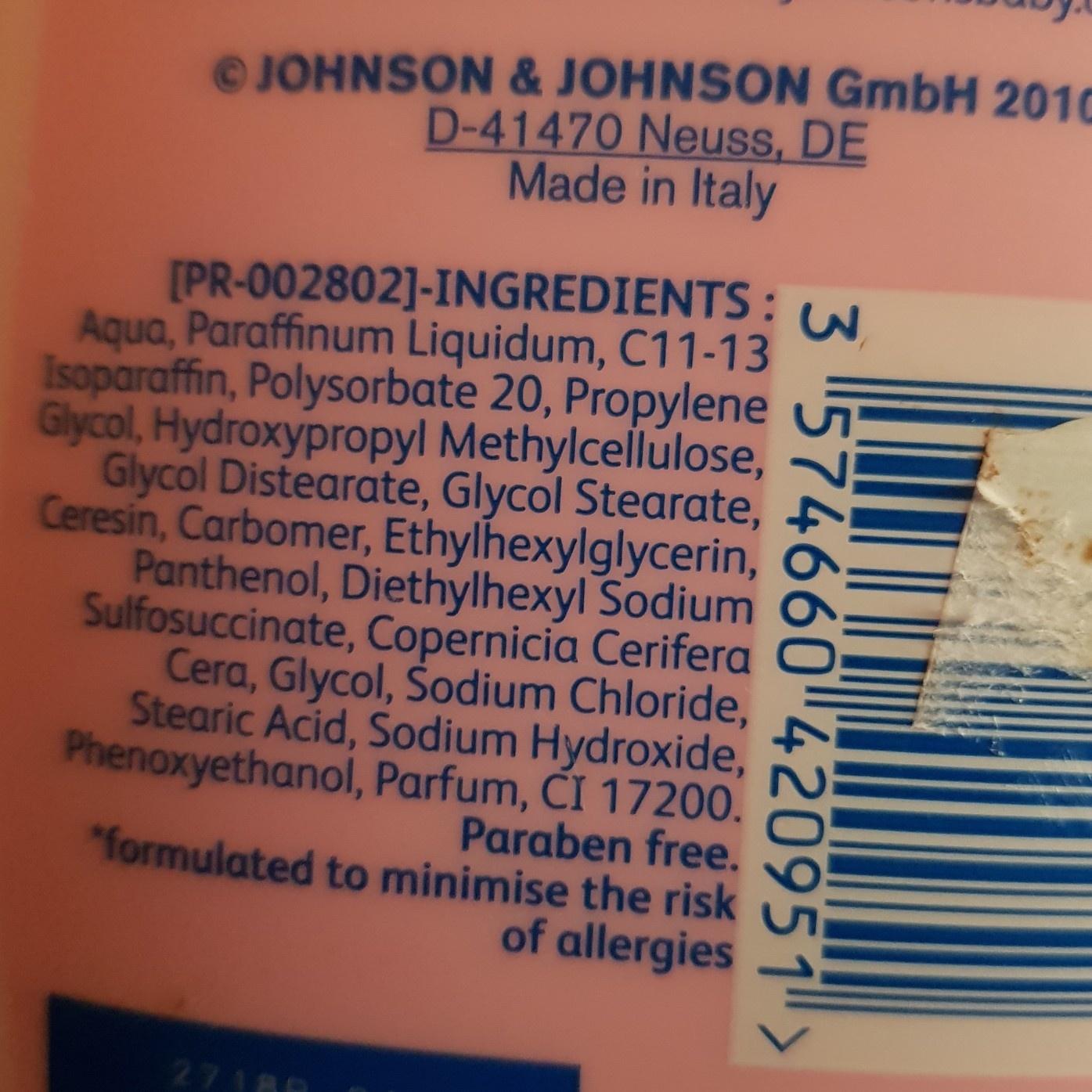 Johnson's baby lotion