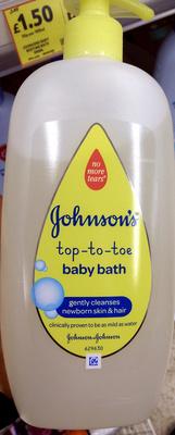 Top-to-toe baby bath