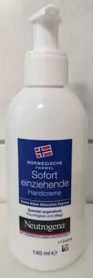 Sofort einziehende Handcreme