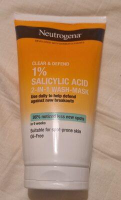 Clear & Defend 1% Salicylic Acid 2-in-1 Wash-Mash