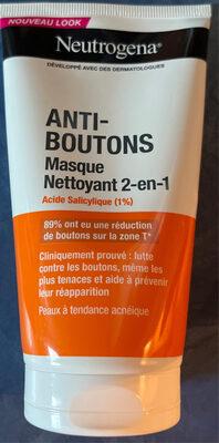 Anti-boutons Masque Nettoyant 2-en-1