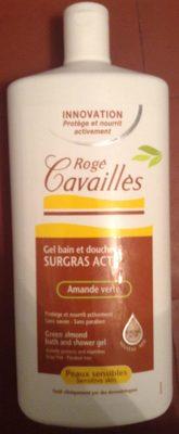 Gel bain et douche surgras actif amande verte