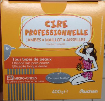 Cire professionnelle parfum vanille
